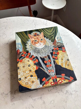 The Lady's Realm Cat Renaissance Queen Canvas Art